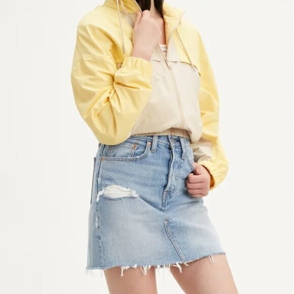 Levi's Deconstructured Denim Skirt size 24 - Picture 9 of 9